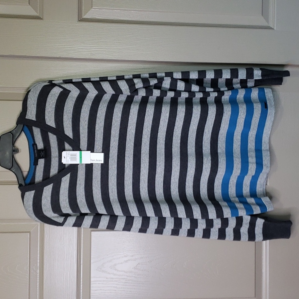 NWT Calvin Klein Jeans mens long sleeve light weight sweater size large